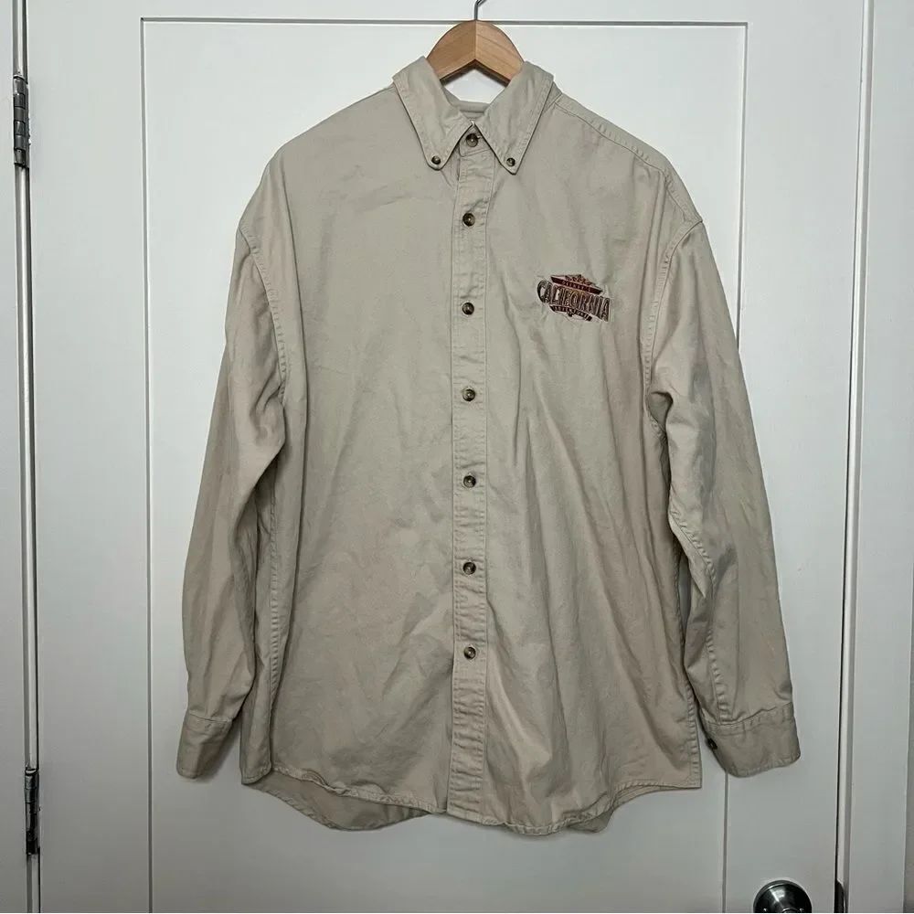 Disneyland Resort Shirt Mens Size L Safari California Adventure Long Sleeve
